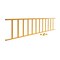 Vestil Yellow Semi-Permanent Barrier/Railing SPR-120-Y - alternate 1